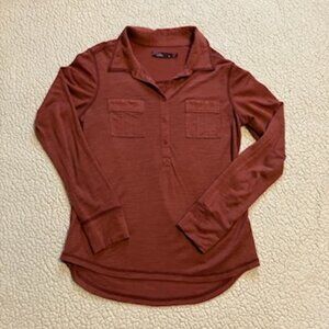 Prana long sleeve shirt size M